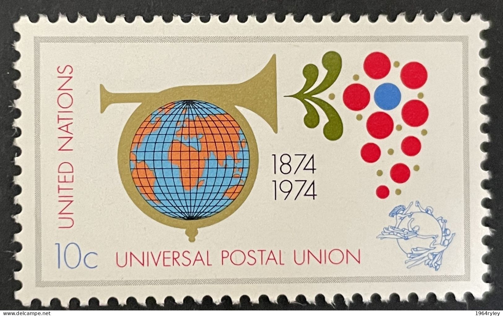 UN NEW YORK - MNH** - 1974 Universal Postal Union Centenary  - # 266 - Ongebruikt