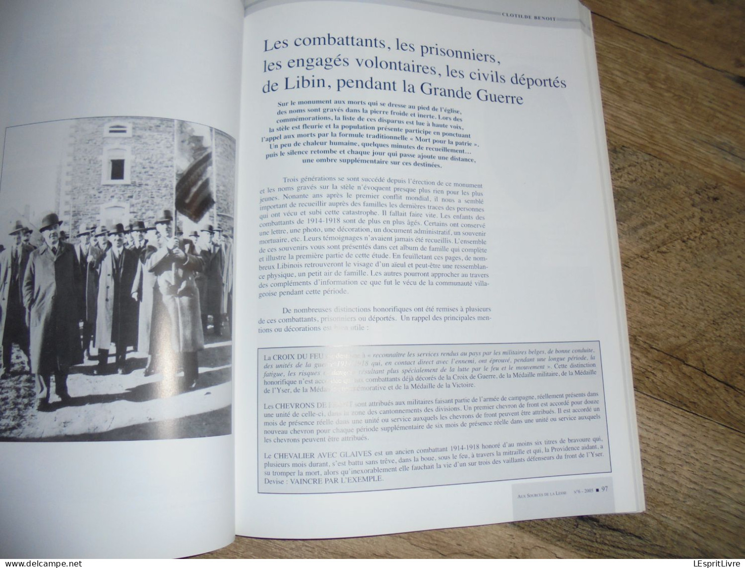 AUX SOURCES DE LA LESSE N° 6 Régionalisme Ochamps Anloy Villance Glaireuse Libin Guerre 14 18 Généalogie Barras Tenderie