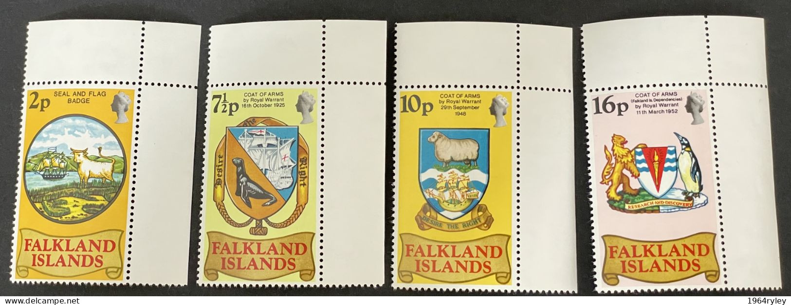 FALKLAND ISLANDS - MNH** - 1974 Universal Postal Union Centenary  - # 311/314 - Falkland