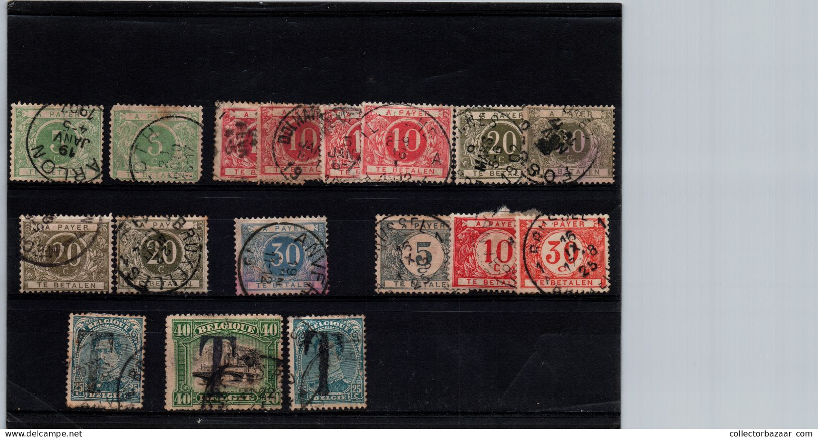 Belgium Belgique Postage Due Taxe Stamps - Stamps