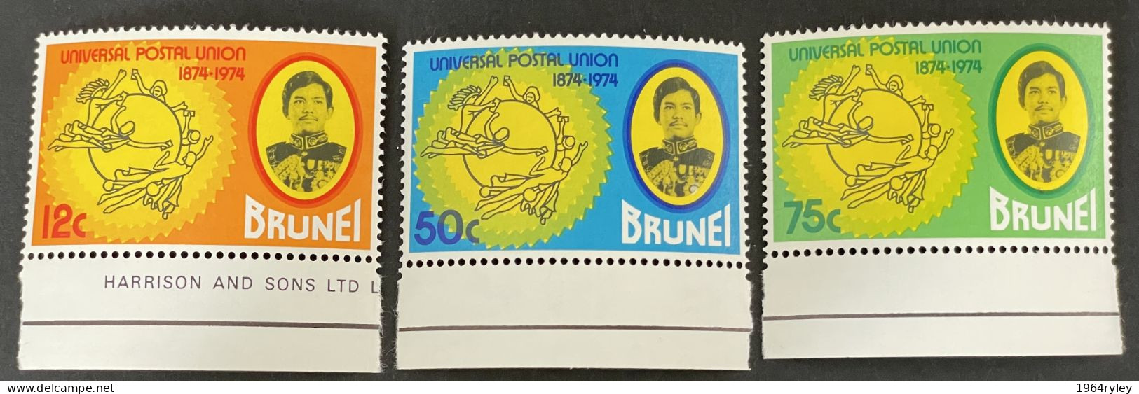 BRUNEI - MNH** - 1974 Universal Postal Union Centenary  - # 206/208 - Bangladesh