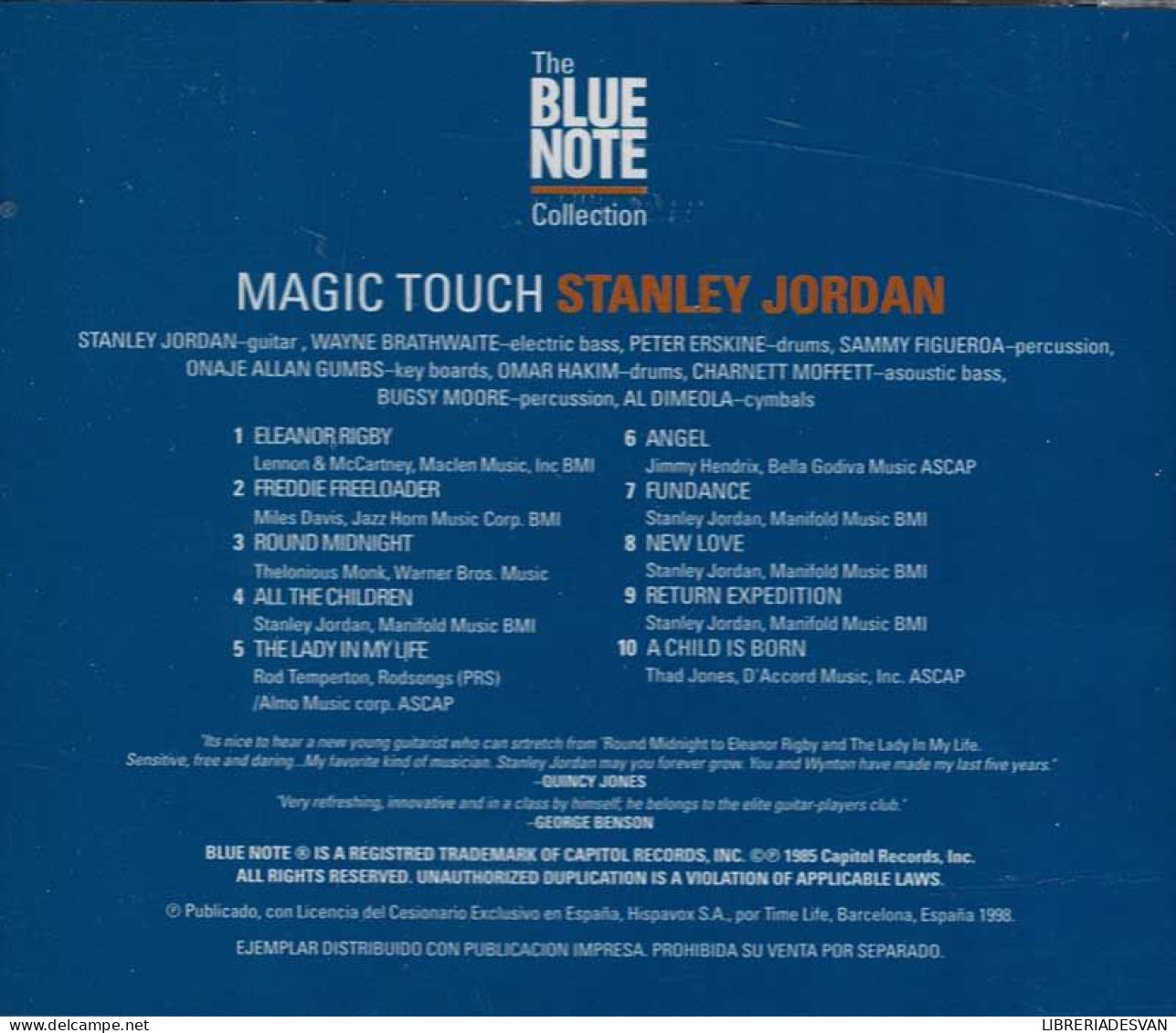 Stanley Jordan - Magic Touch. CD - Jazz