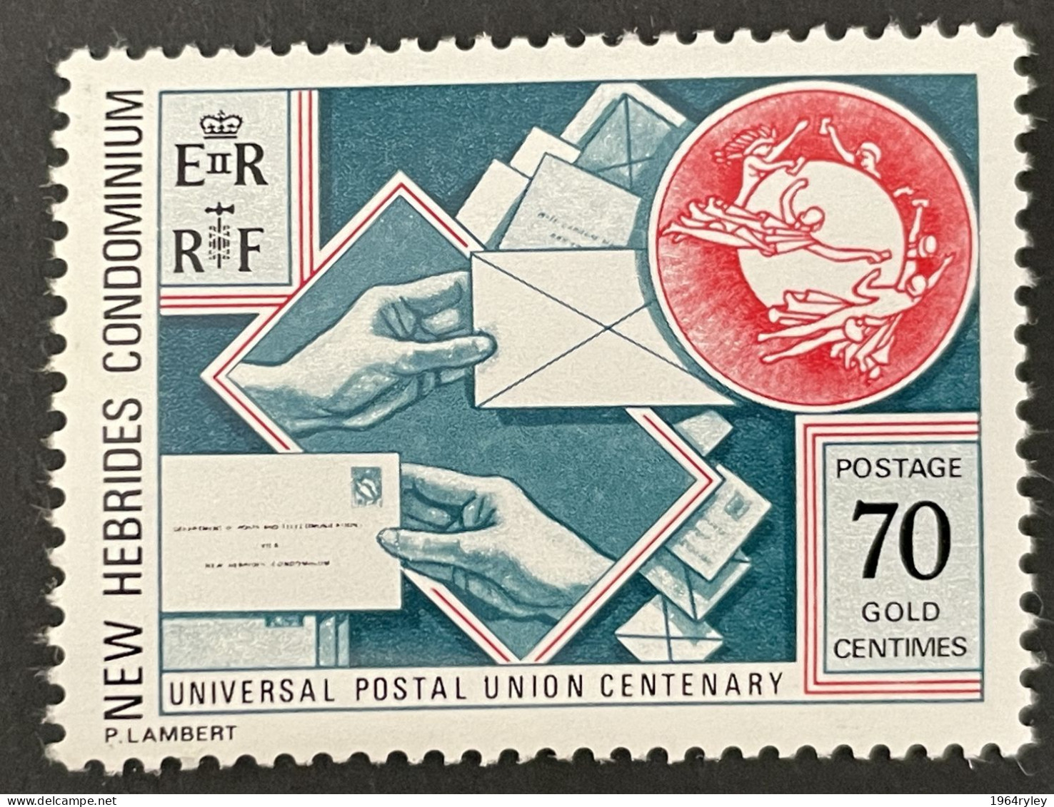 NEW HEBRIDES ENGLISH - MNH** - 1974 Universal Postal Union Centenary  - # 403 - Ongebruikt