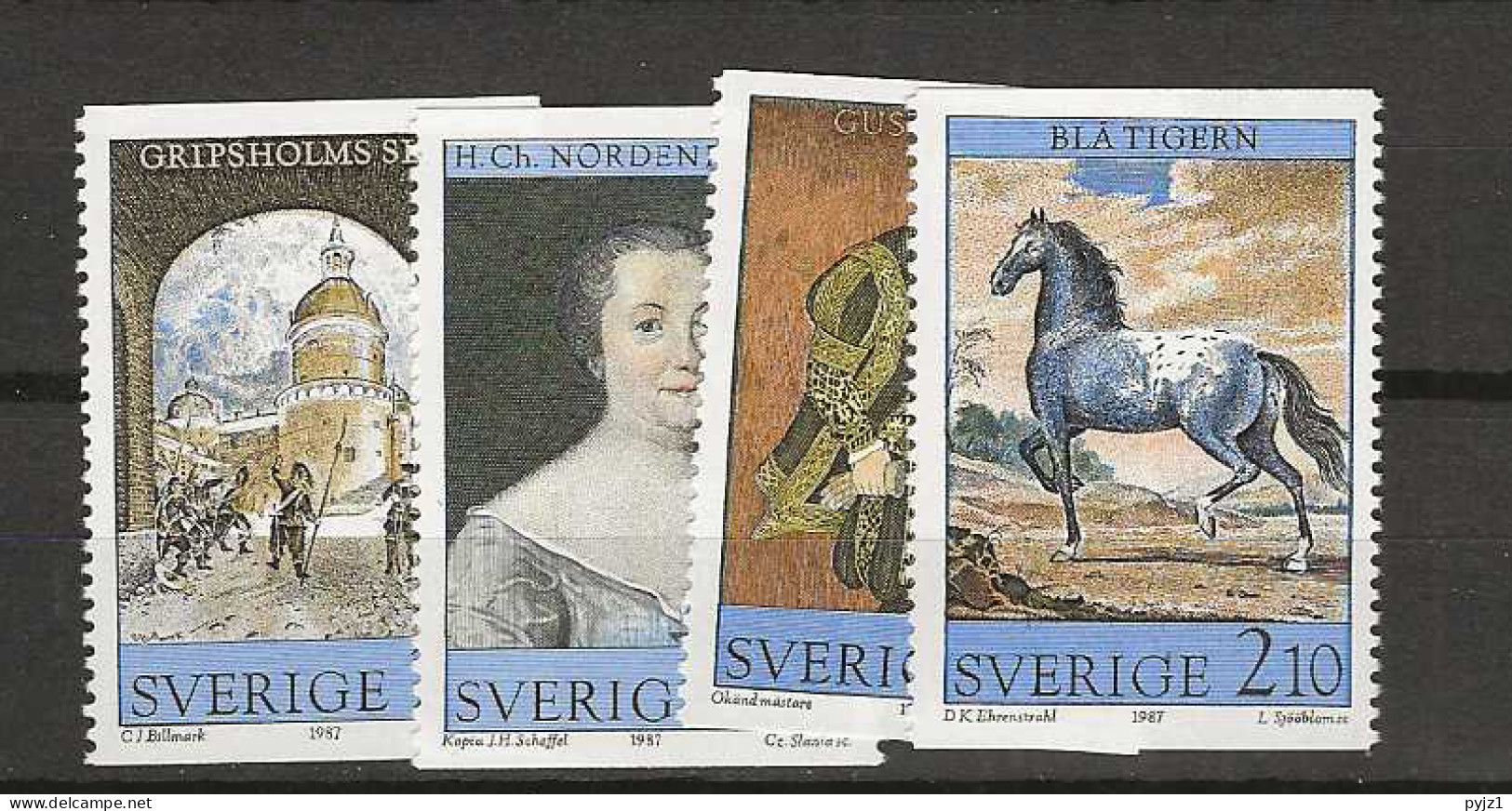 1987 MNH Sweden Mi 1446-49 Postfris** - Nuevos