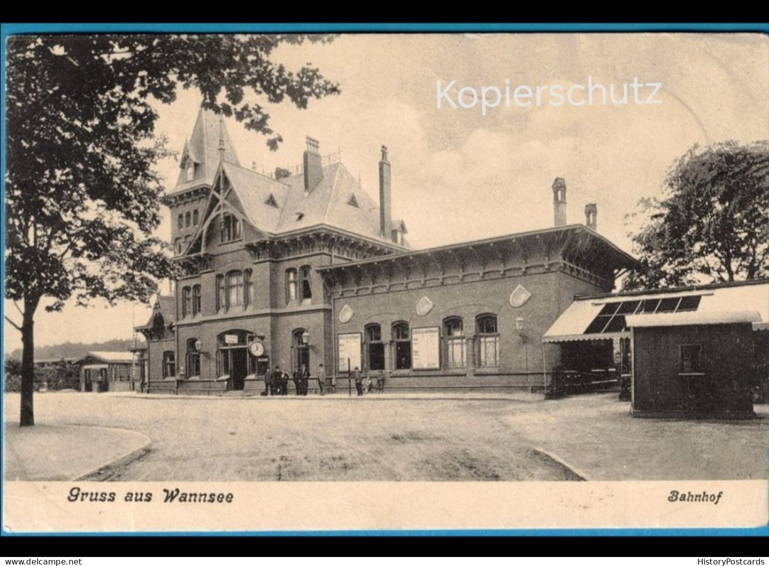 Gruss Aus Wannsee,Berlin, Bahnhof, Bahnhofgebäude, 1898 - Wannsee