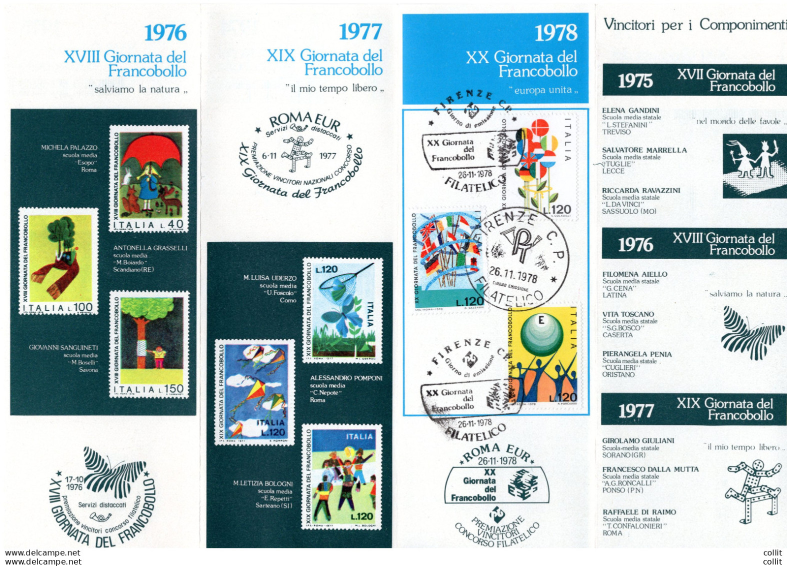 Precursore - Folder Della XX Giornata Della Filatelia 1978 - Presentation Packs