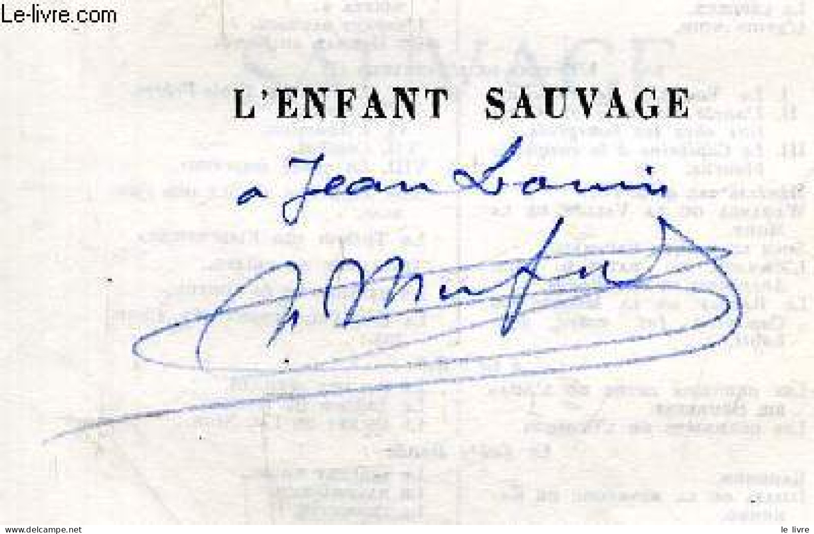 L'enfant Sauvage + Envoi De L'auteur - HENRY DE MONFREID - 1965 - Autographed