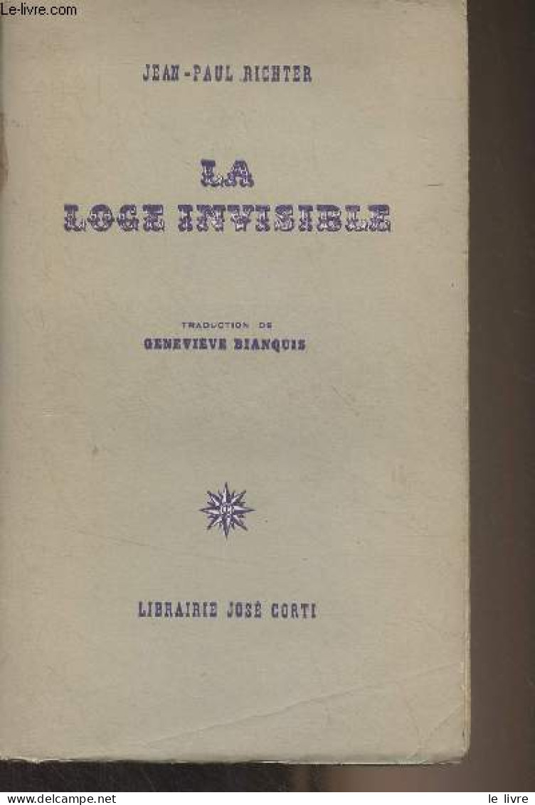 La Loge Invisible - Richter Jean-Paul - 1965 - Andere & Zonder Classificatie