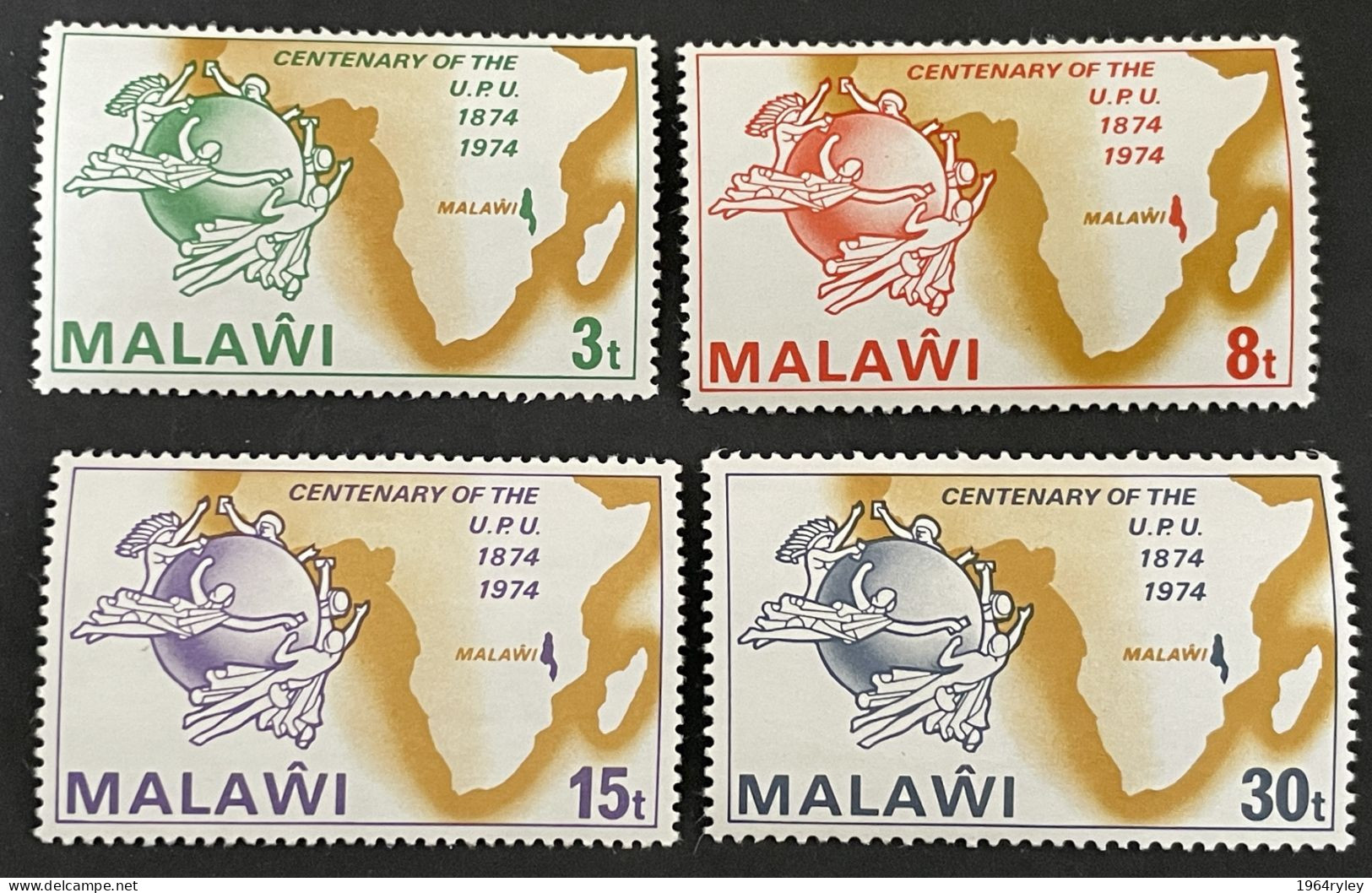 MALAWI - MNH** - 1974 Universal Postal Union Centenary  - # 216/219 - Malawi (1964-...)