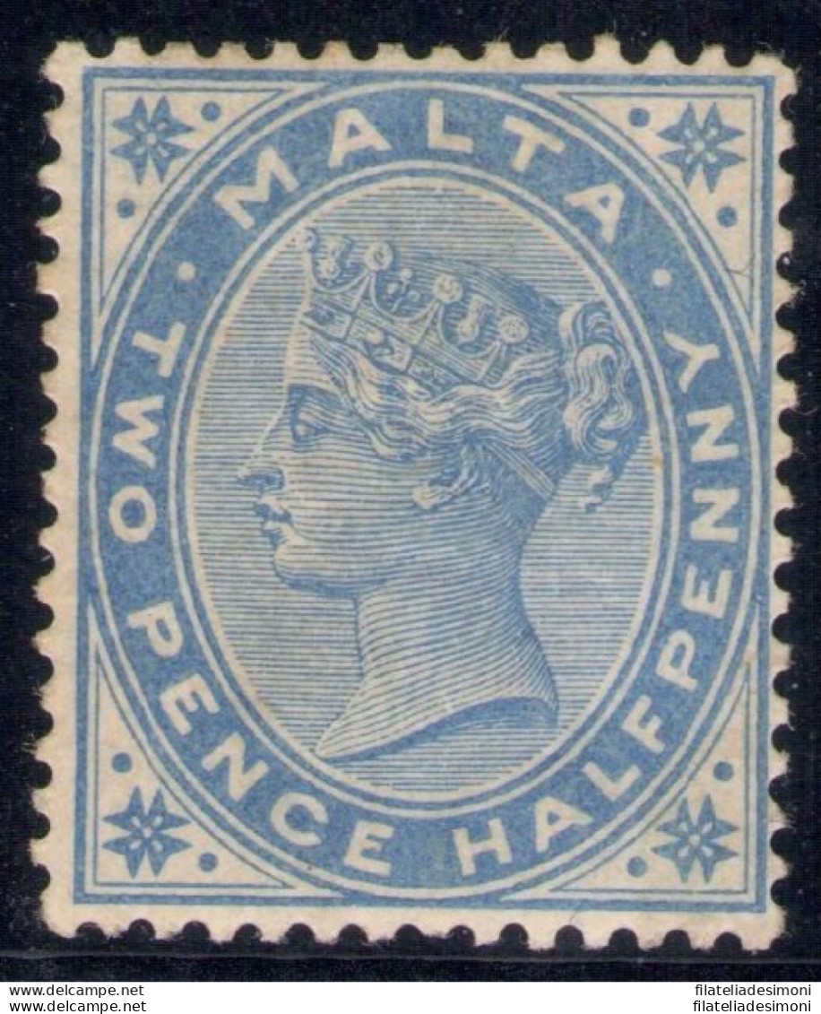 1885 MALTA 2,5 Penny Blue  SG 4 MH/* - Autres & Non Classés
