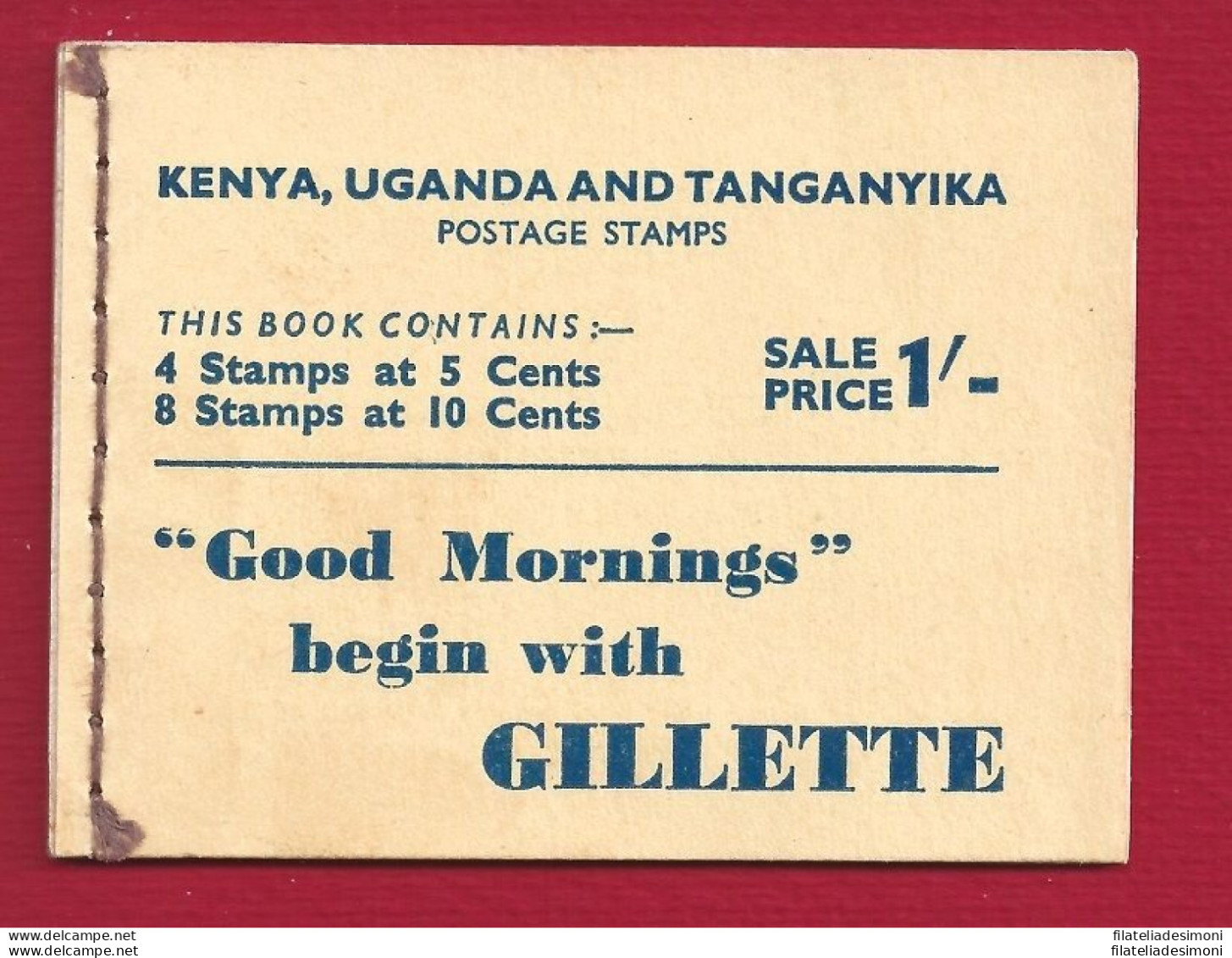 1952 Kenya Uganda Tanganyika - LIBRETTO Stanley Gibbons SB4a GIORGIO VI - Altri & Non Classificati