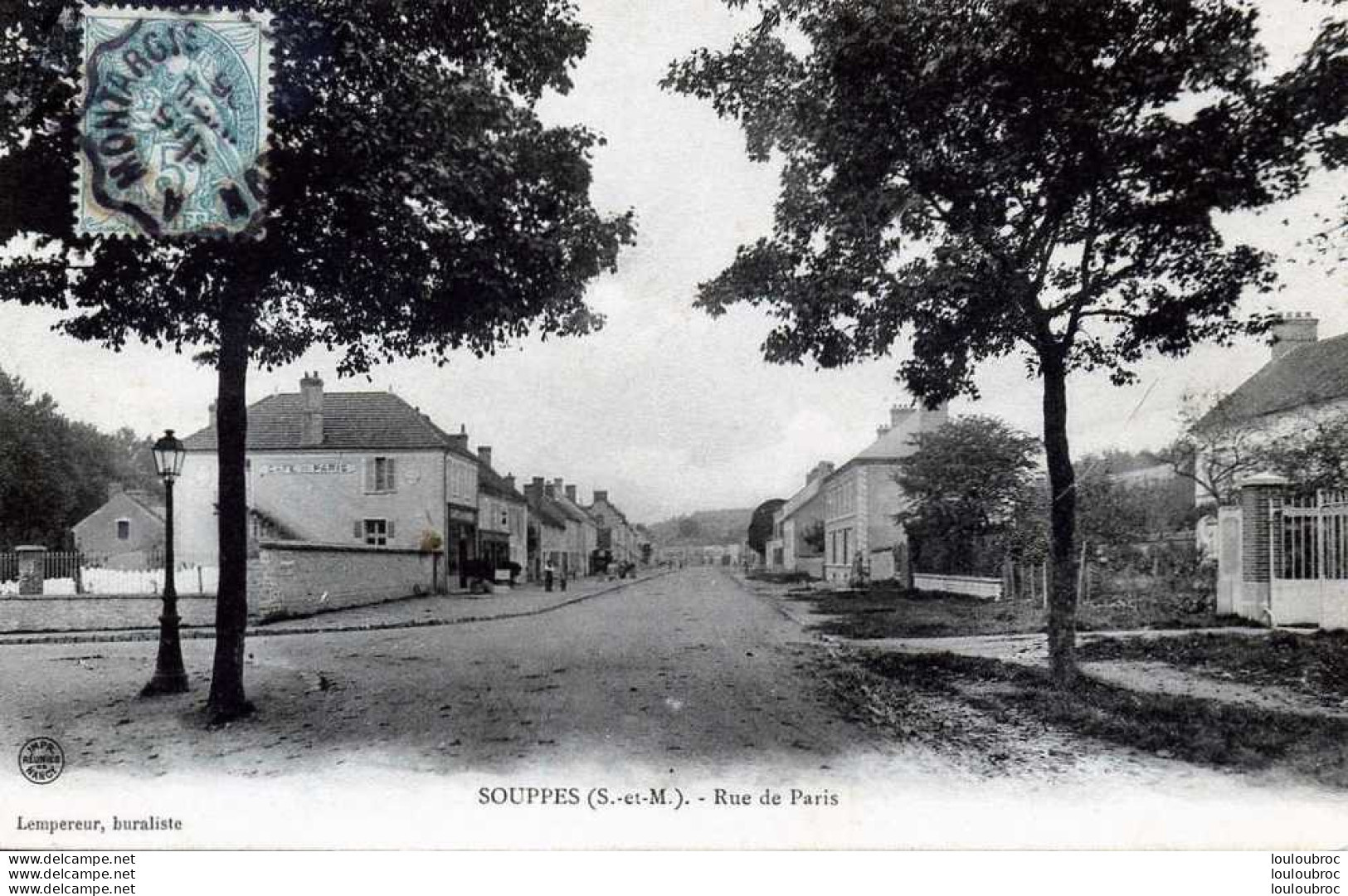 77 SOUPPES SUR LOING LA RUE DE PARIS - Souppes Sur Loing