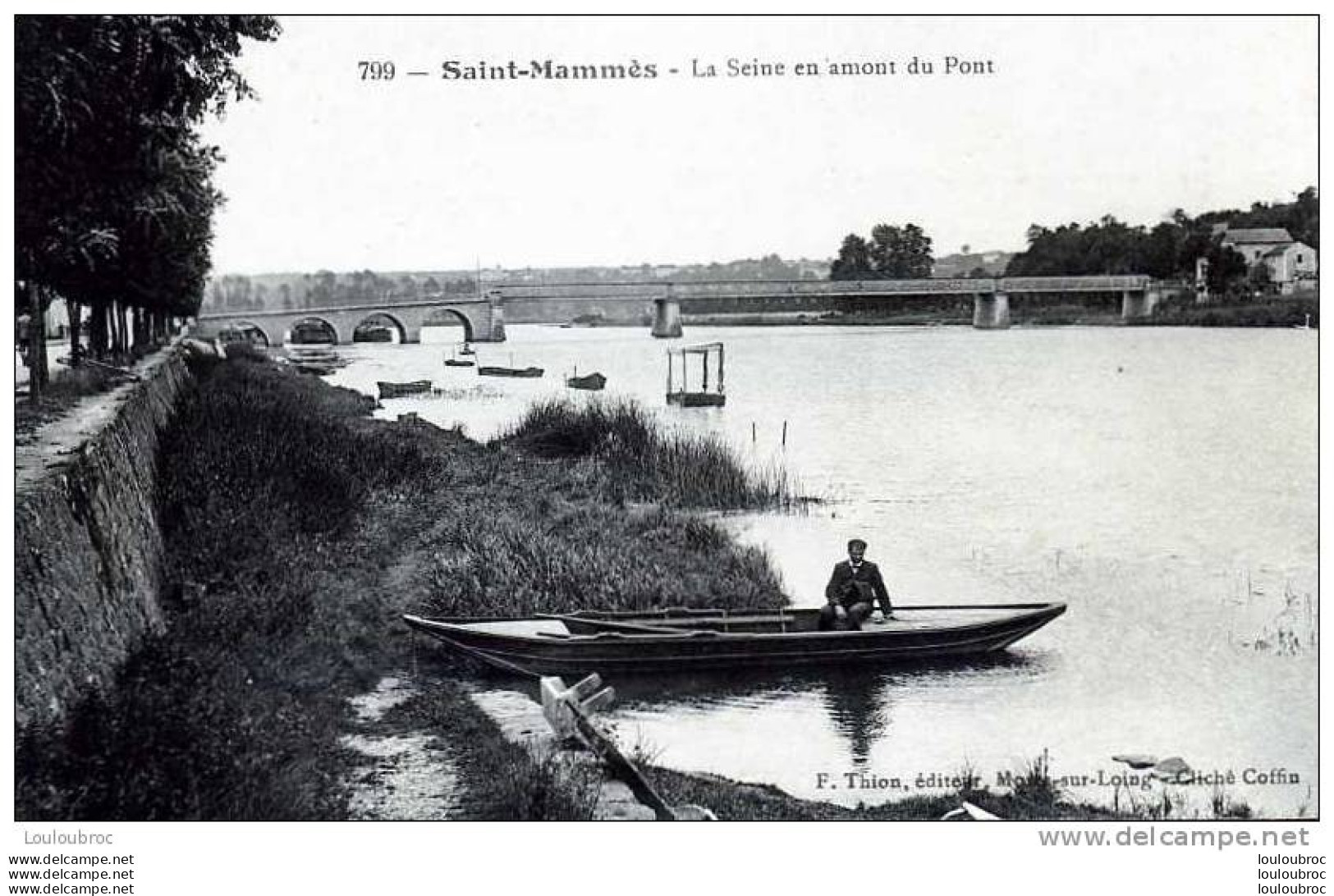 77 SAINT MAMMES LA SEINE EN AMONT DU PONT - Saint Mammes