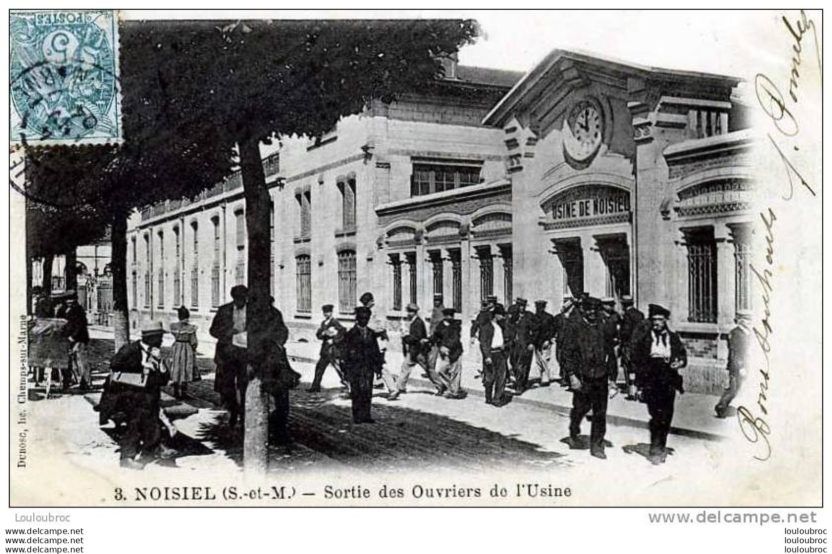 77 NOISIEL SORTIE DES OUVRIERS DE L'USINE EDIT DUBOSC - Noisiel