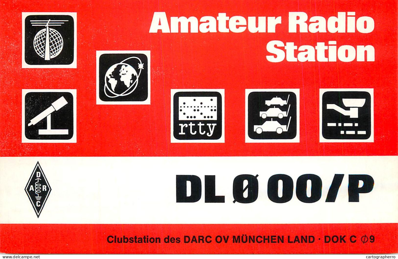 Germany Federal Republic Radio Amateur QSL Card Y03CD DL0OO - Radio Amatoriale