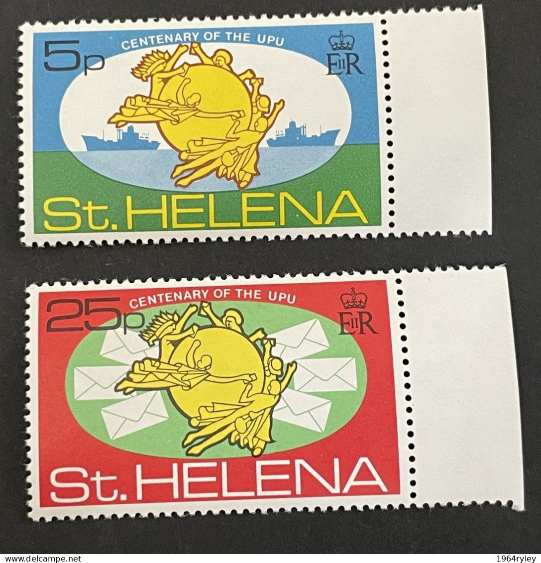 ST HELENA - MNH** - 1974 Universal Postal Union Centenary  - # 283/284 - St. Helena