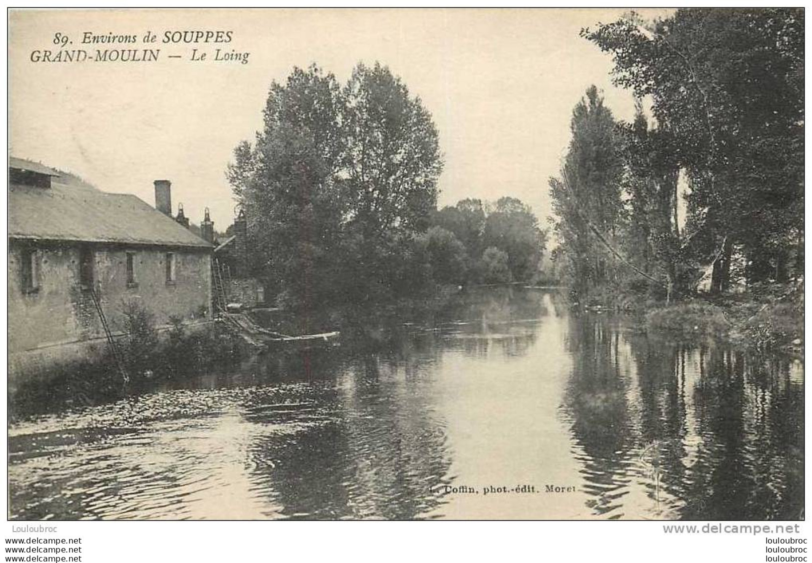 77  SOUPPES SUR LOING ENVIRONS LE LOING A GRAND MOULIN - Souppes Sur Loing