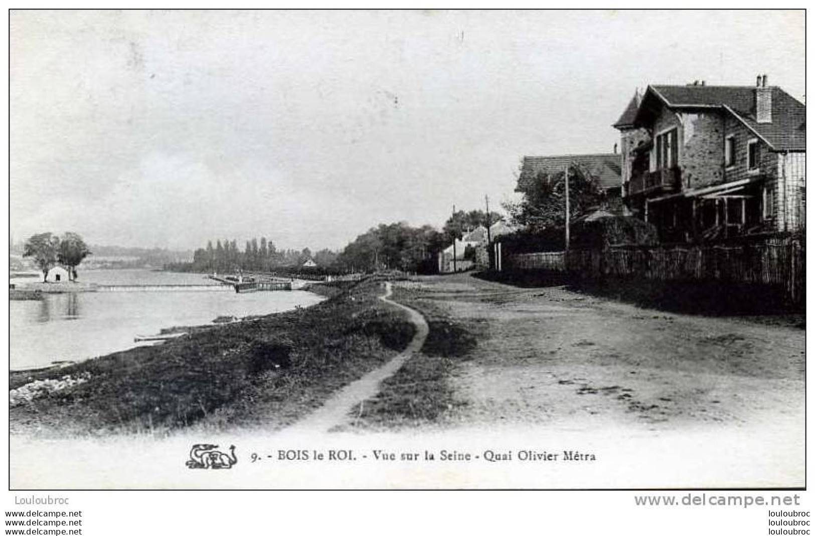 77 BOIS LE ROI VUE SUR LA SEINE QUAI OLIVIER METRA - Bois Le Roi