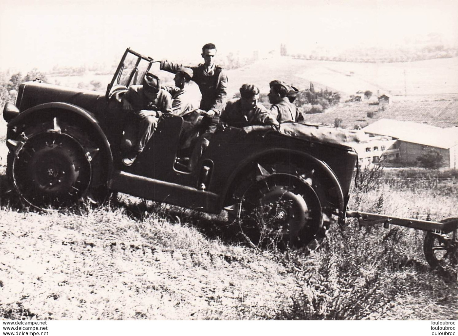 VEHICULE SPA TL-37 ARMEE ITALIENNE RETIRAGE PHOTO FORMAT 13 X 9 CM - Guerre, Militaire