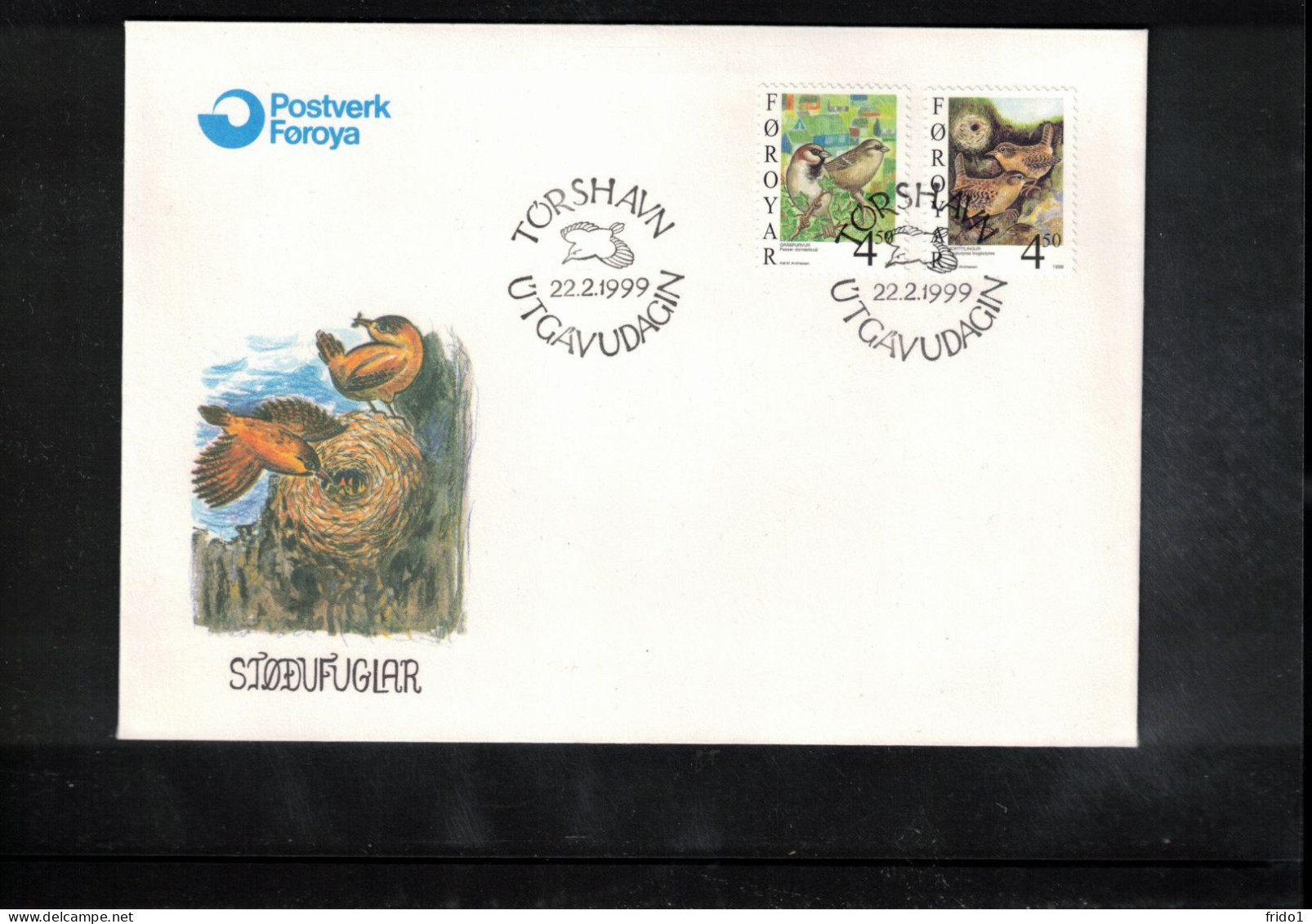 Faroe Islands 1999 Birds FDC - Färöer Inseln