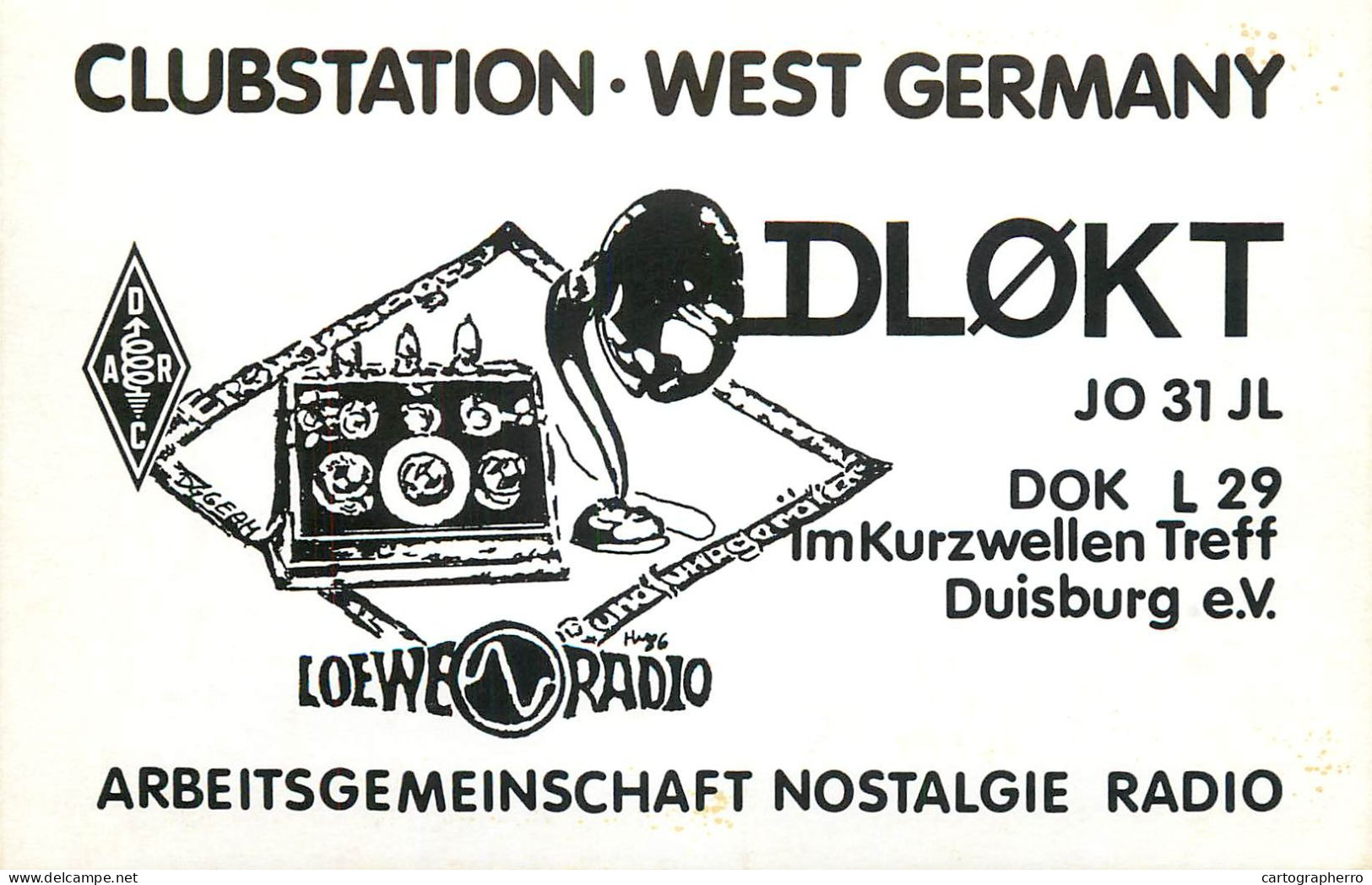 Germany Federal Republic Radio Amateur QSL Card Y03CD DL0KT - Radio Amateur