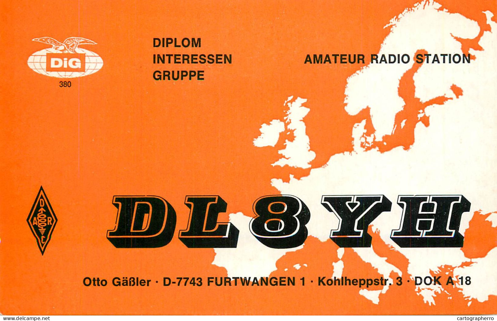 Germany Federal Republic Radio Amateur QSL Card Y03CD DL8YH - Radio Amateur