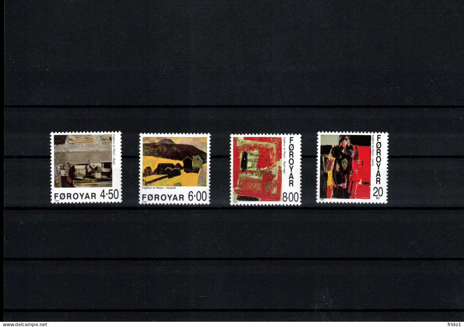 Faroe Islands 1999 Paintings From Ingalvur Av Reyni Postfrisch / MNH - Färöer Inseln