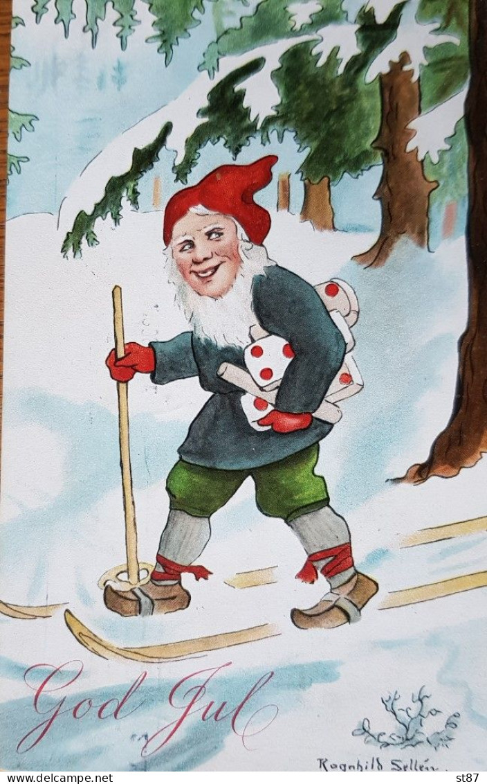 Sweden 24.12.1908 Ragnhild Sellen God Jul - Schweden