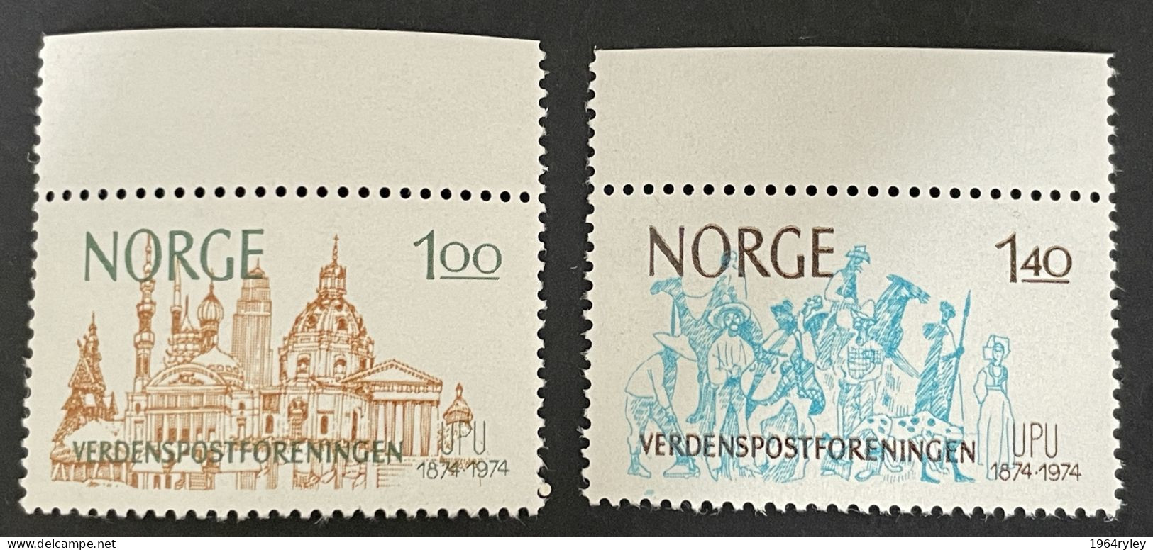 NORWAY - MNH** - 1974 Universal Postal Union Centenary  - # 647/648 - Neufs