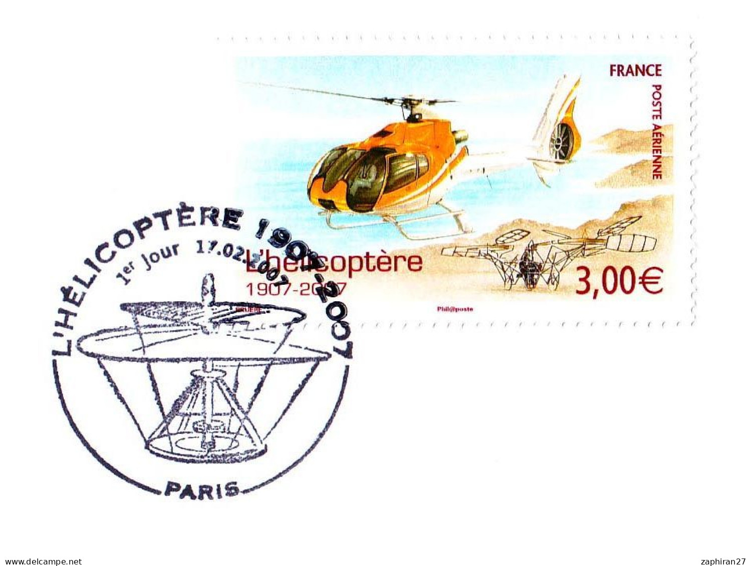 PARIS HELICOPTERE 1907-2007 (17-2-2007)   #487# - Hélicoptères