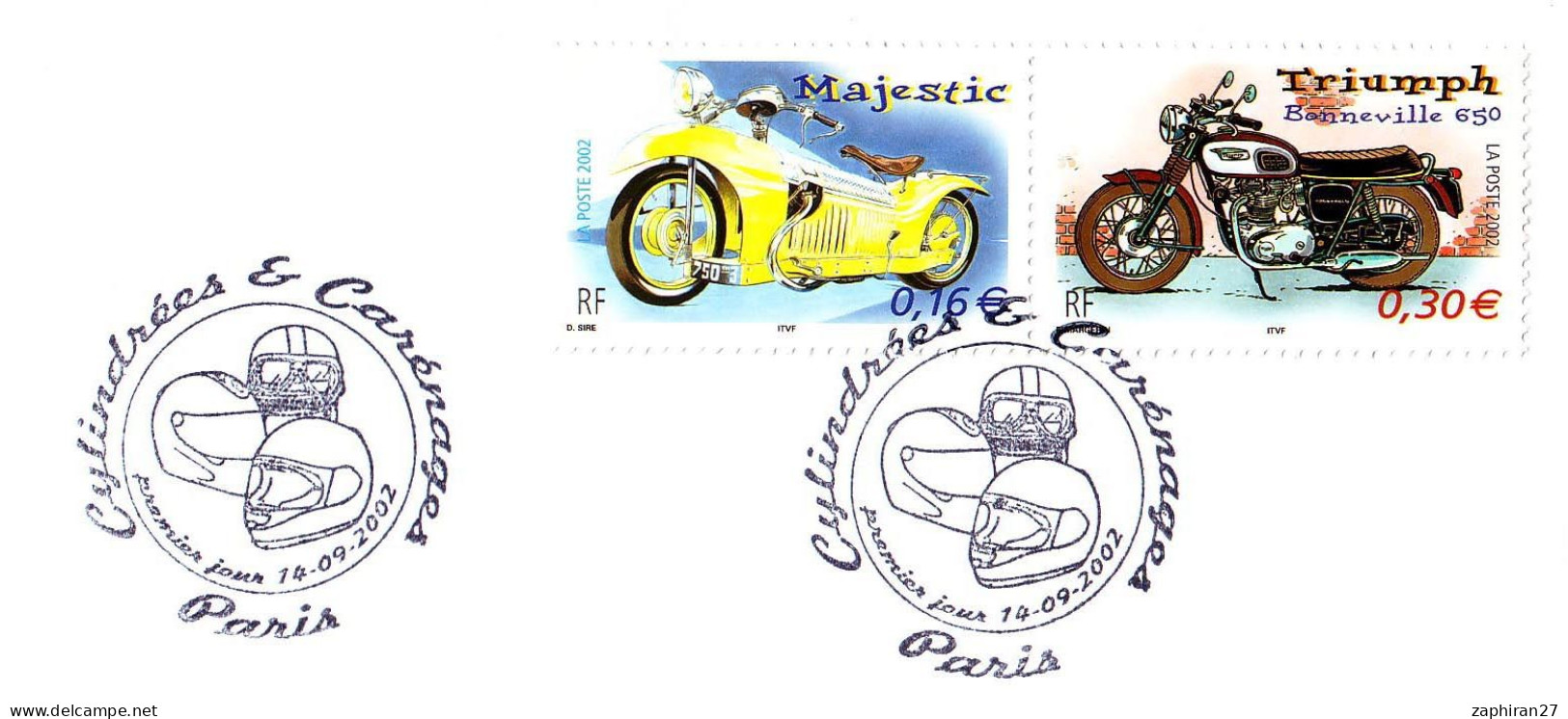 PARIS CYLINDREES ET CARENAGES MOTOS MAJESTIC ET TRIUMPH (14-9-2002)   #488# - Motorräder