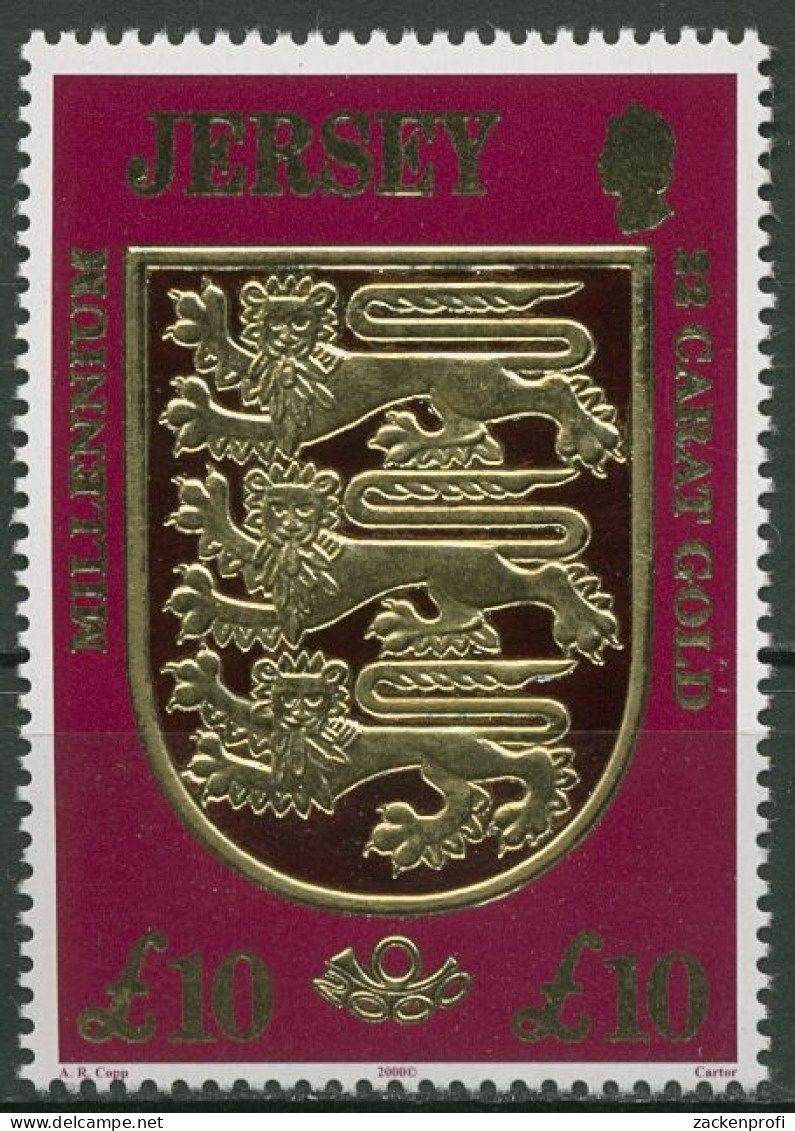 Jersey 2000 Freimarke Wappen Von Jersey Millenium 920 Postfrisch - Jersey