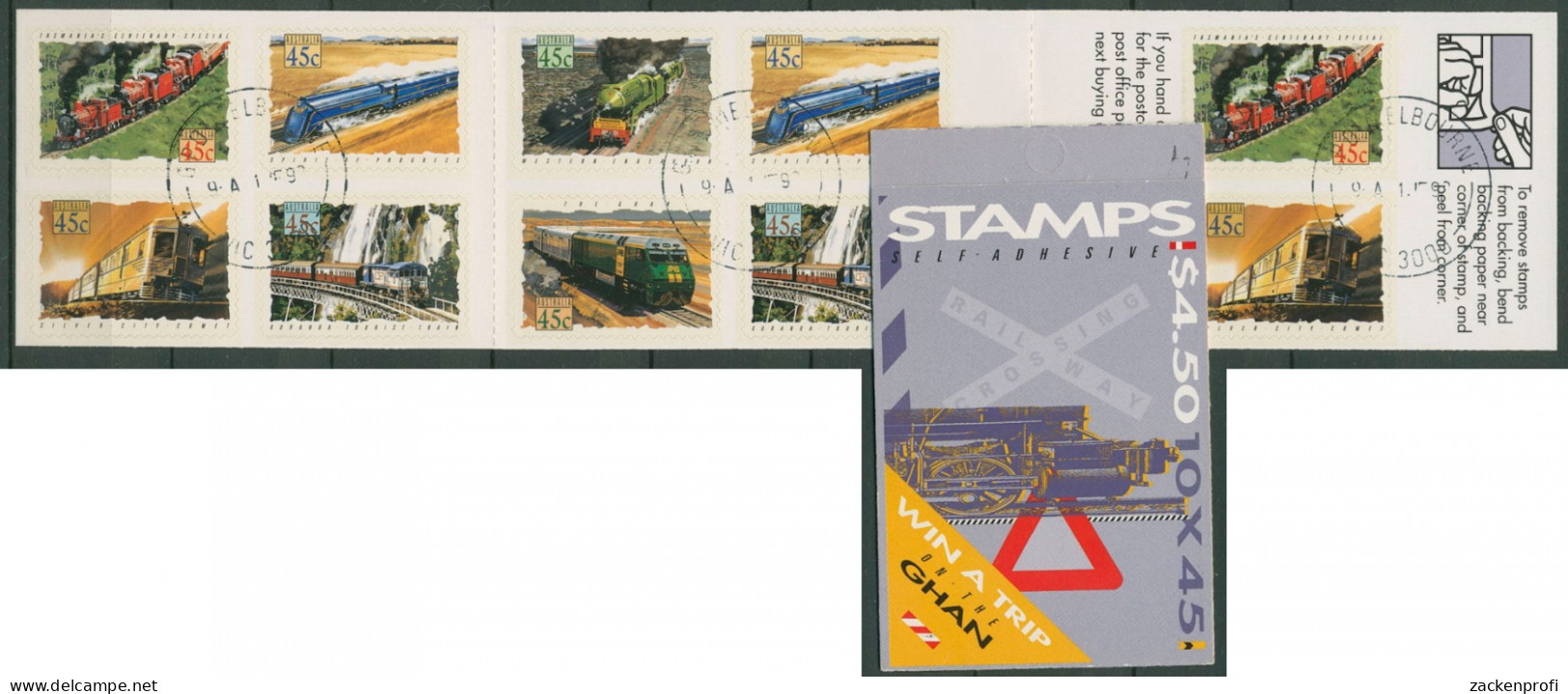 Australien 1993 Eisenbahn The Ghan MH 77 Gestempelt (C29506) - Booklets