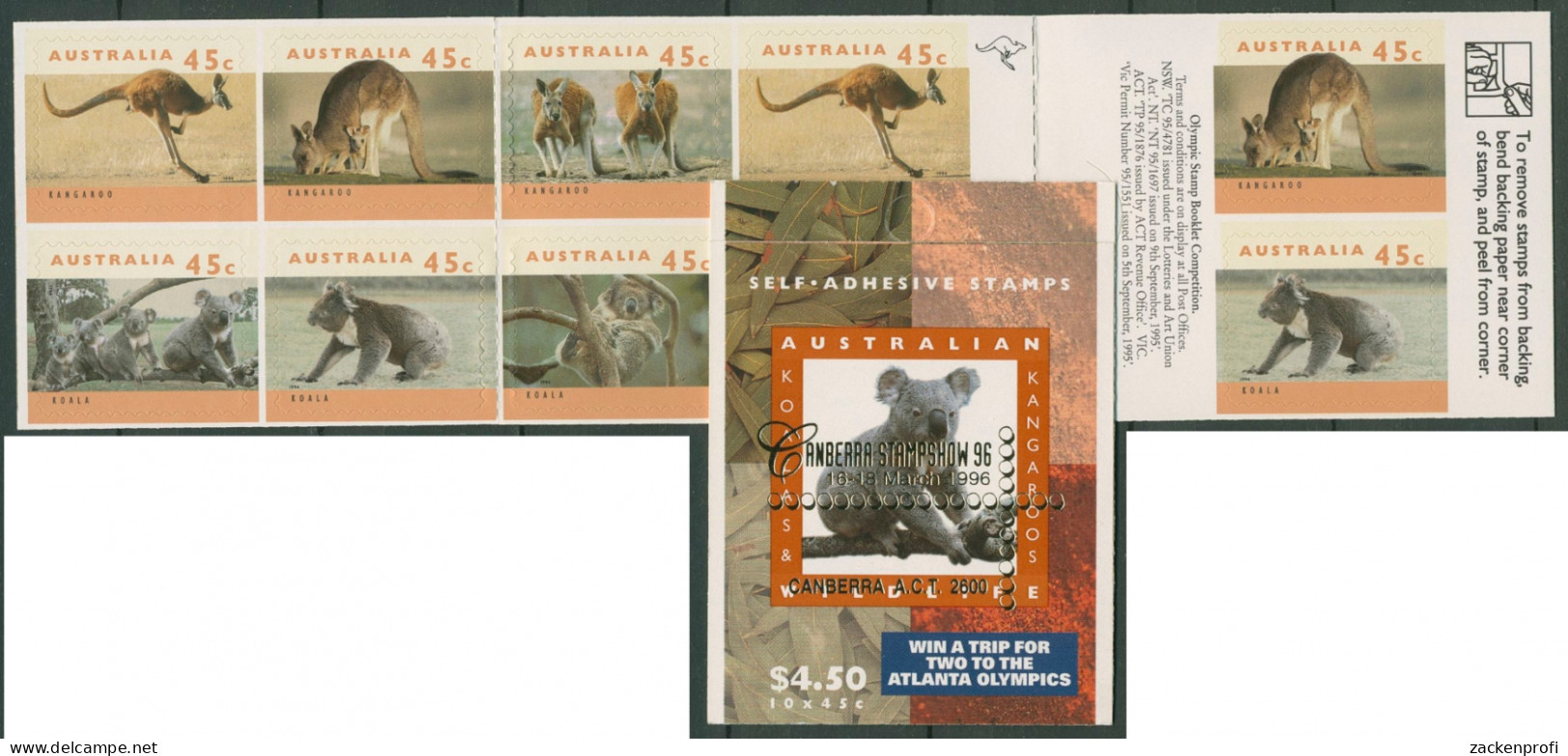 Australien 1994 Känguruhs Koalas MH 82, 1 R Reprint CANBERRA Postfrisch (C29517) - Markenheftchen