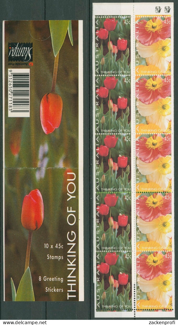 Australien 1994 Grußmarken Blumen MH 81, 2 Koalas Reprint Postfrisch (C29513) - Markenheftchen