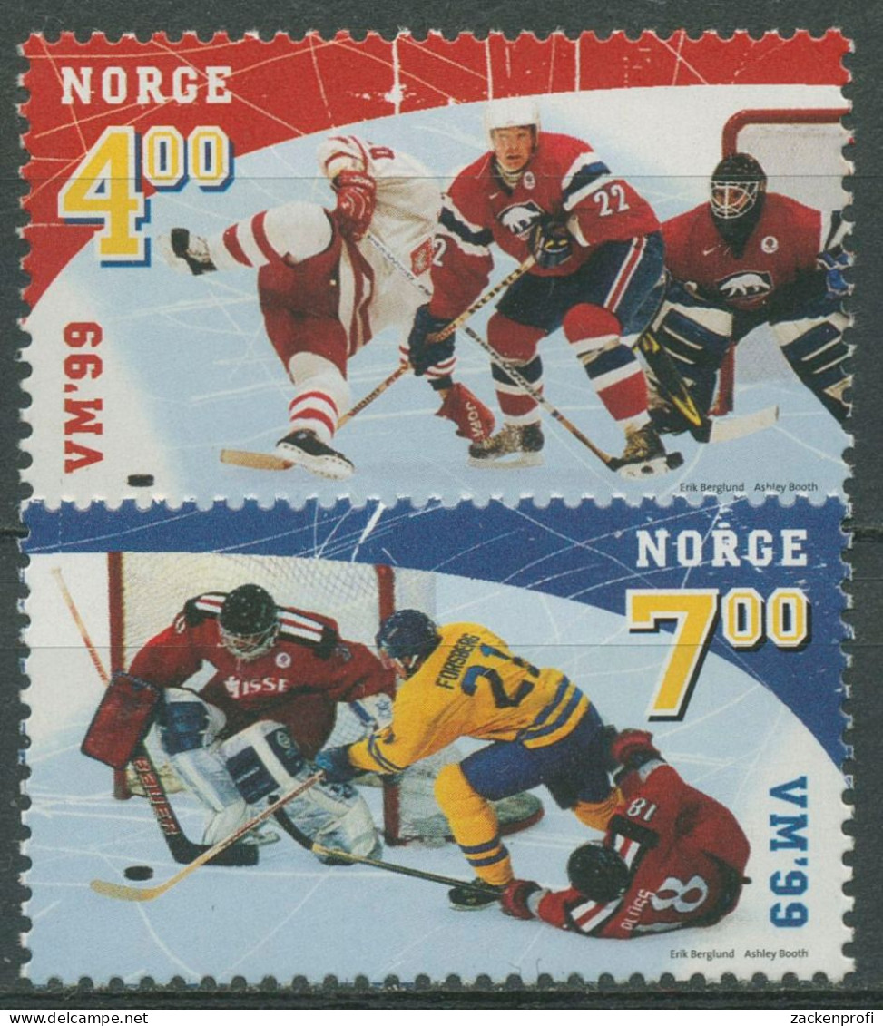 Norwegen 1999 Eishockey-WM 1310/11 Postfrisch - Neufs