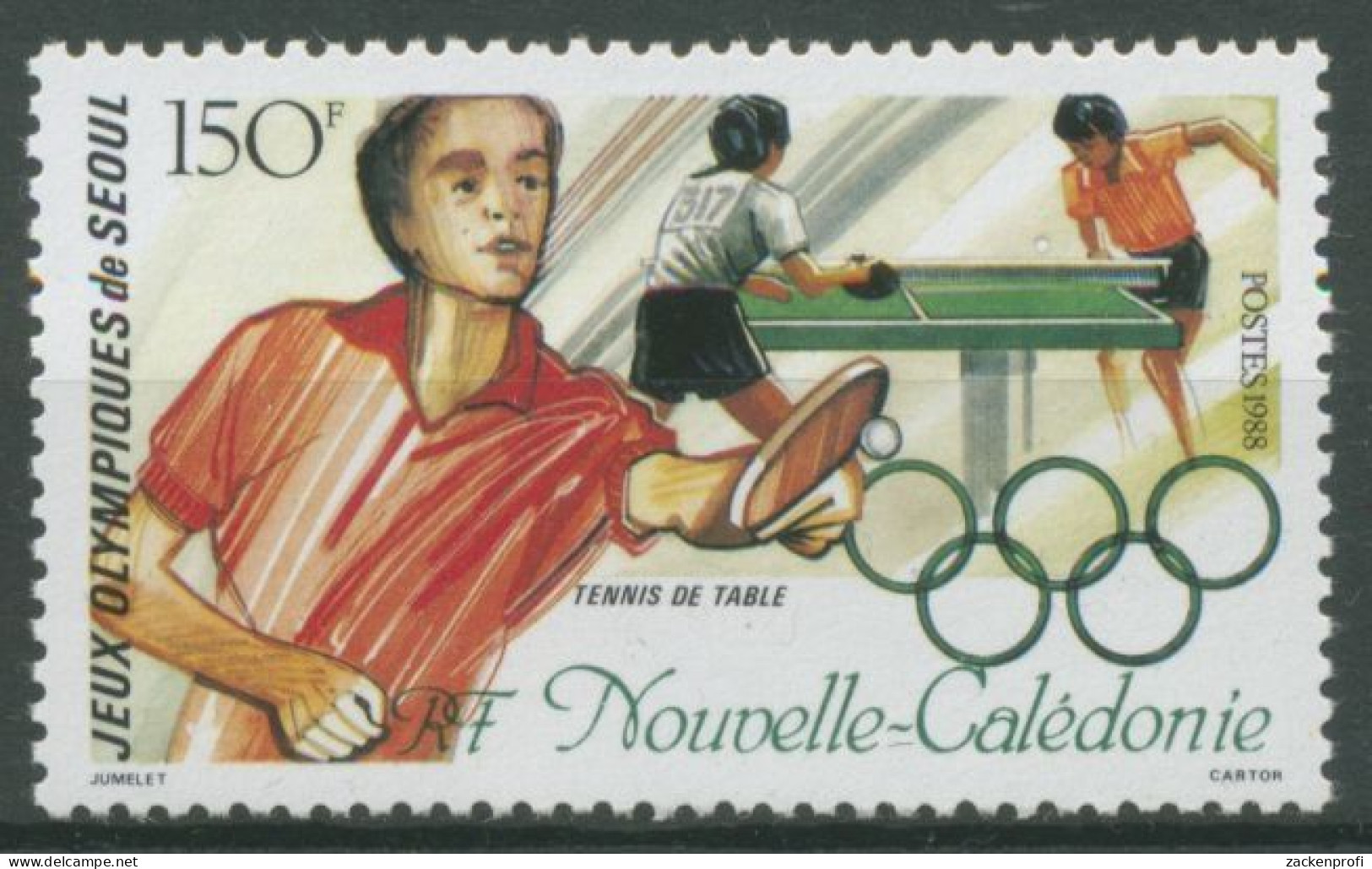 Neukaledonien 1988 Olympische Sommerspiele In Seoul Tischtennis 833 Postfrisch - Nuovi