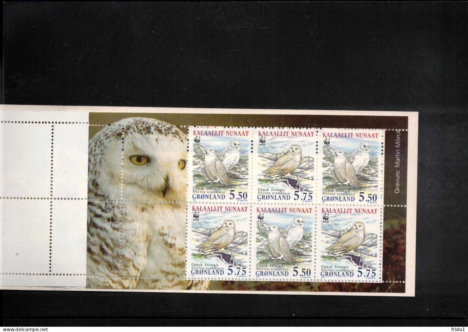 Groenland / Greenland 1999 WWF Owls Booklet Postfrisch / MNH - FDC