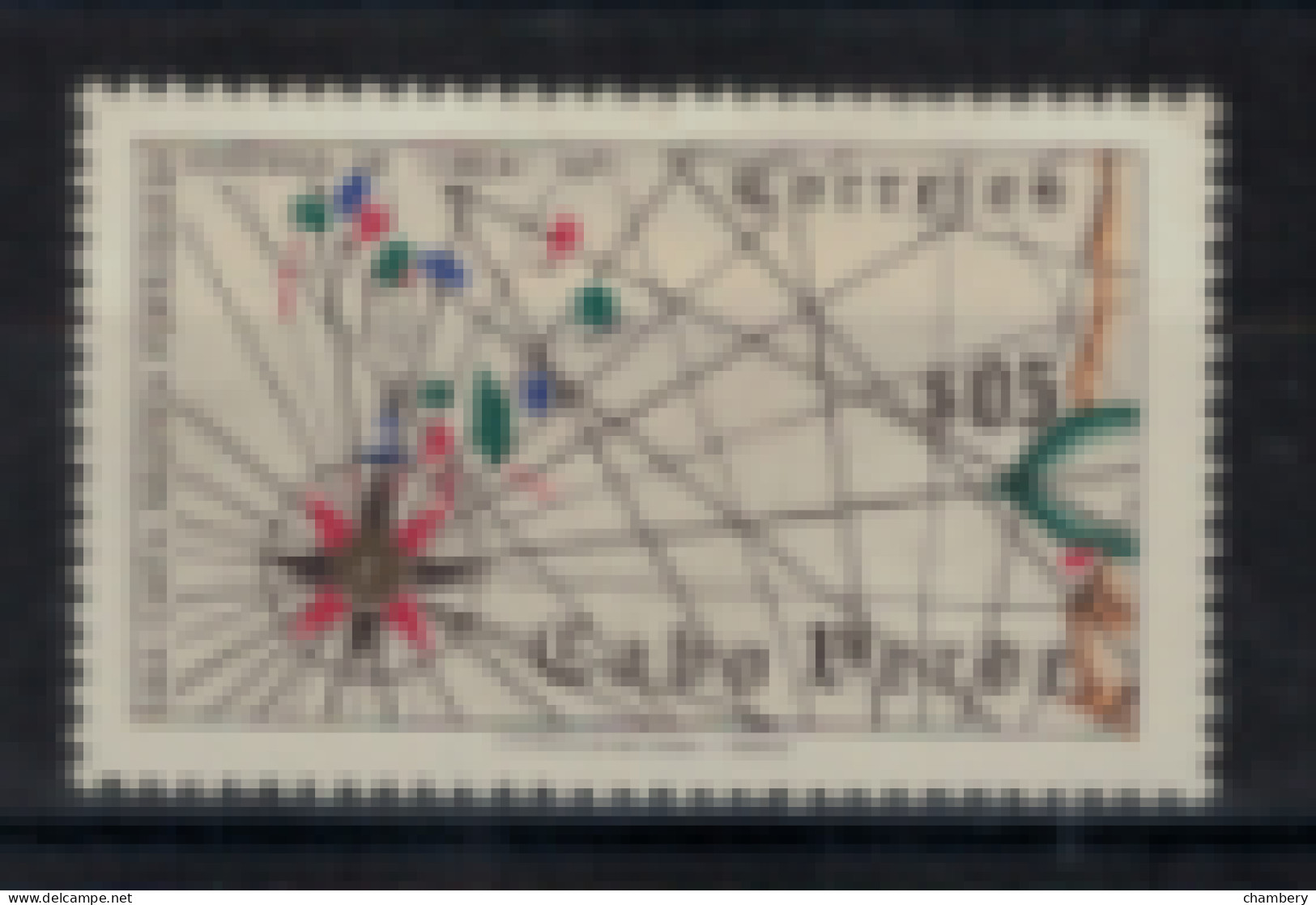Cap Vert - "Navigateur Portugais - Carte Marine De 1471" - Oblitéré N° 269 De 1952 - Kap Verde