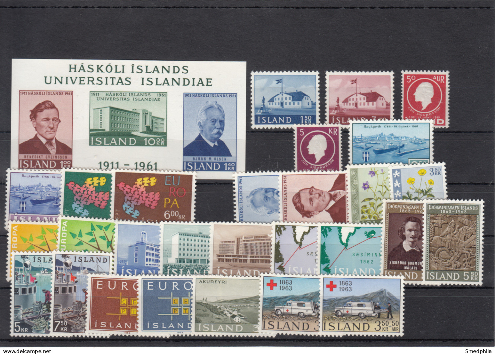 Iceland 1961-1963 - Full Years MNH ** - Années Complètes