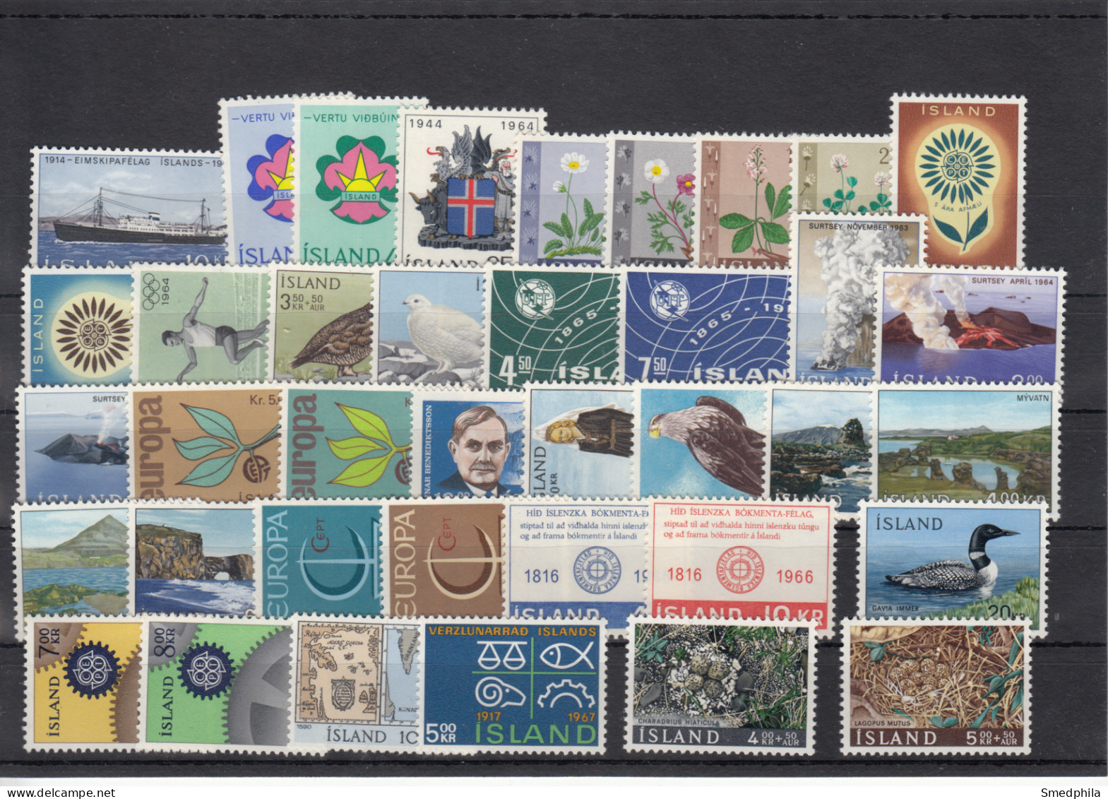 Iceland 1964-1967 - Full Years MNH ** - Annate Complete