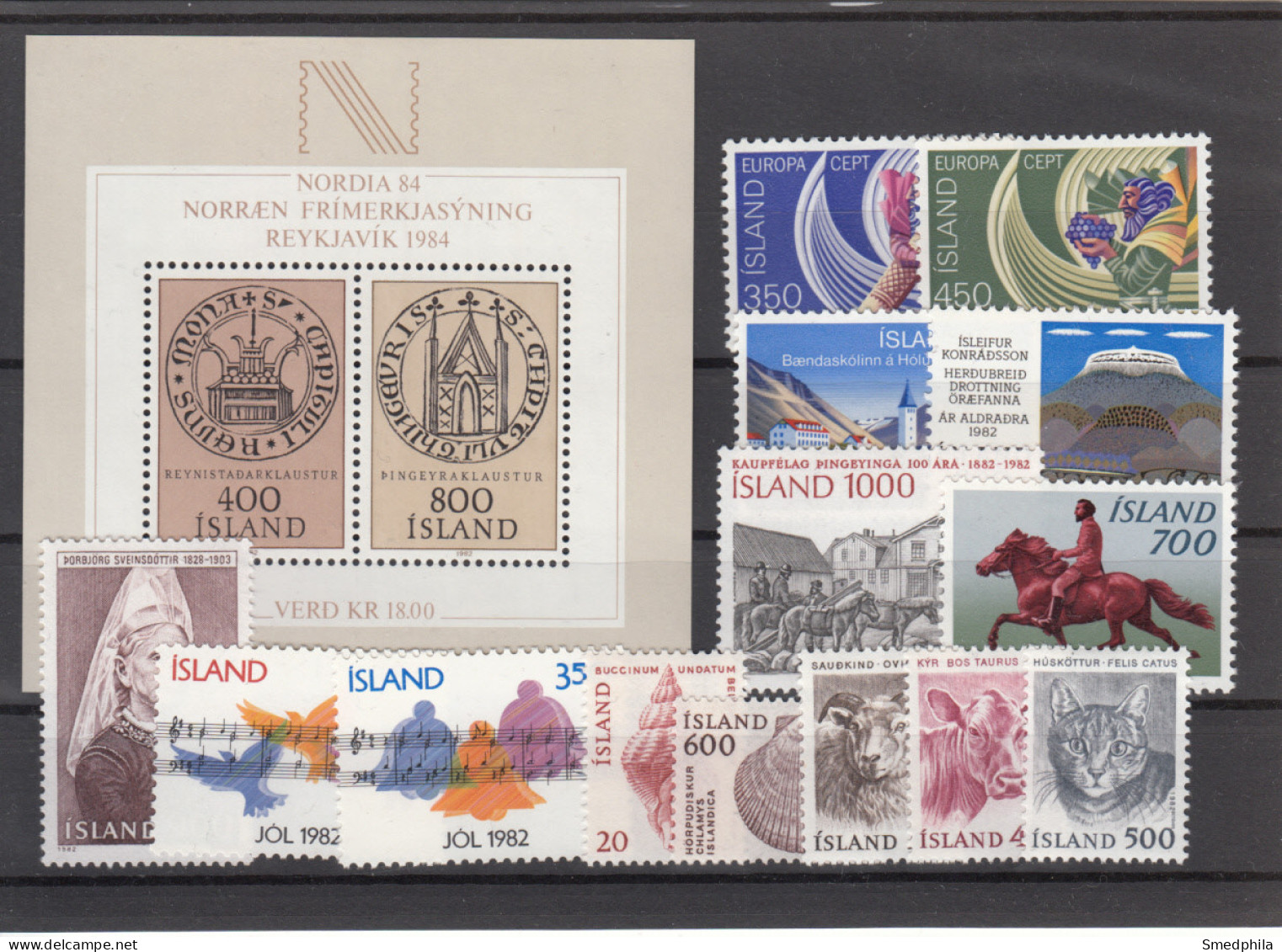 Iceland 1982 - Full Year MNH ** - Komplette Jahrgänge