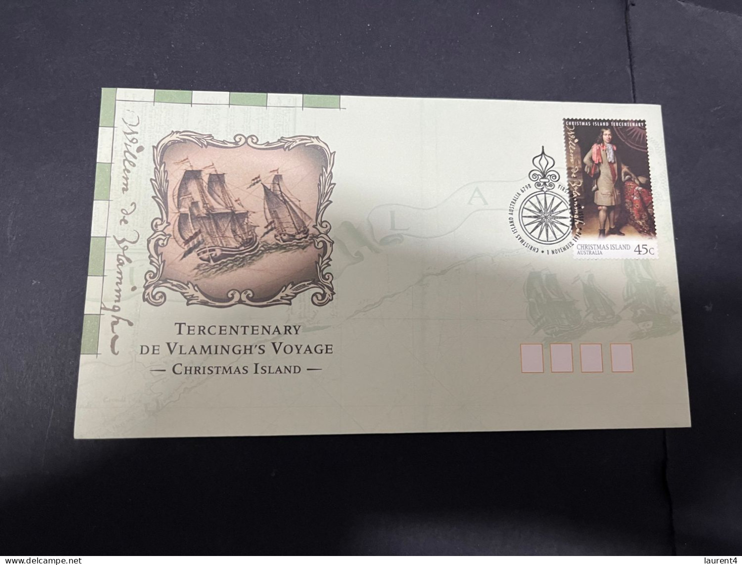 23-3-2024 (3 Y 49) Australia FDC - Christmas Island Vlamingh's Voyage - Christmaseiland