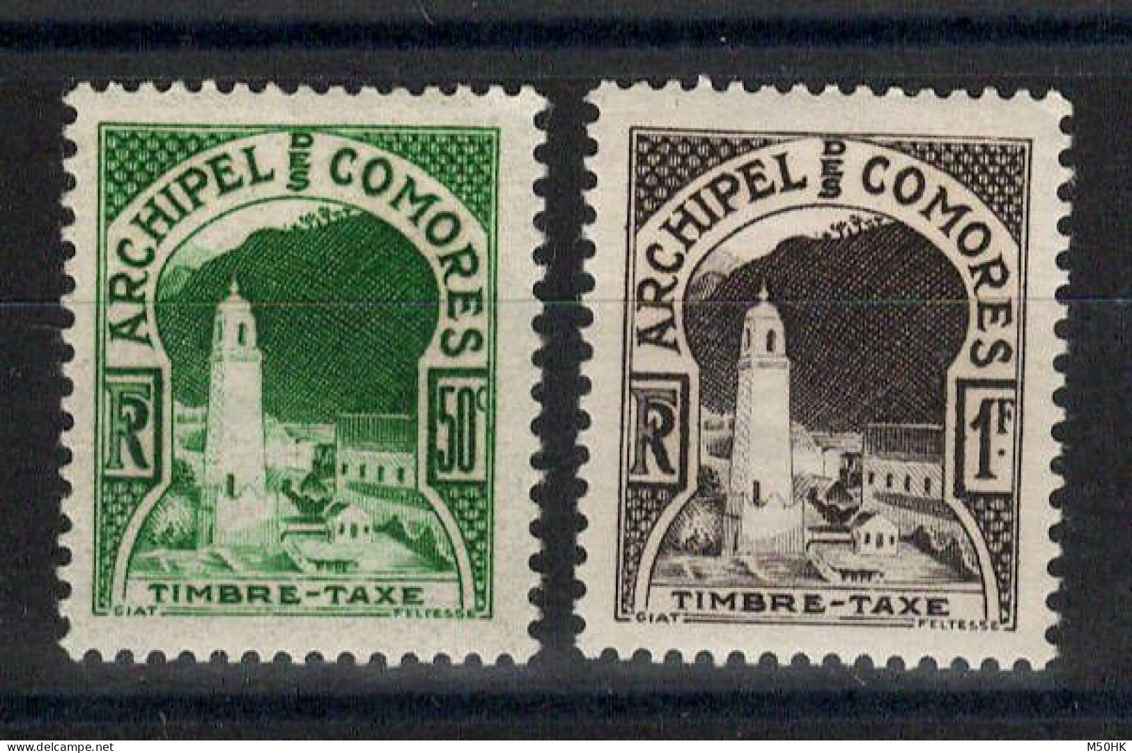 Comores Taxe YV 1 & 2 N** MNH Luxe , Cote 3 Euros - Ungebraucht