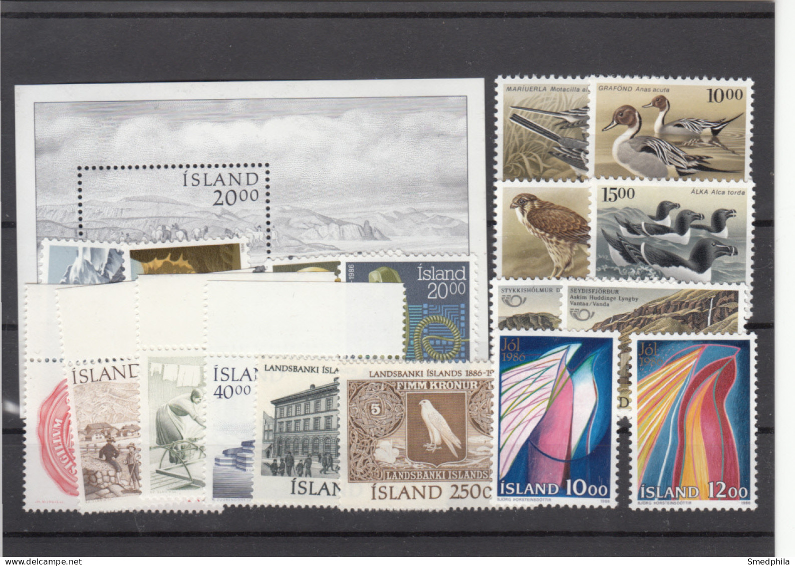 Iceland 1986 - Full Year MNH ** - Komplette Jahrgänge