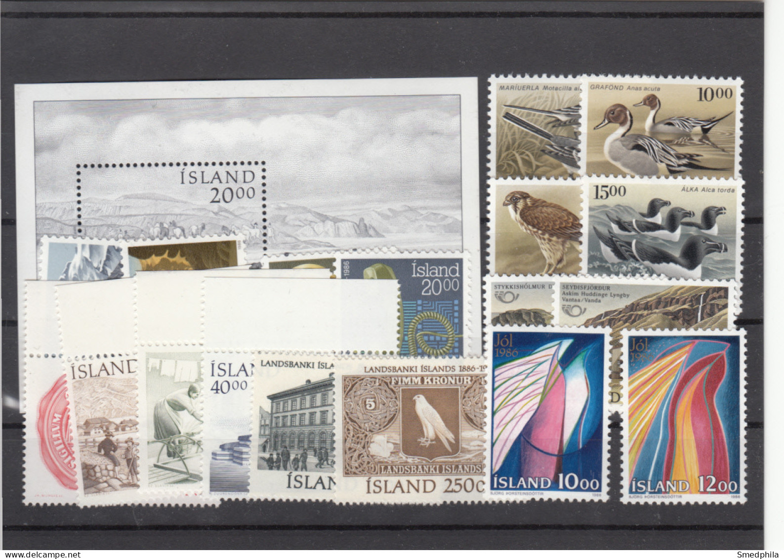 Iceland 1986 - Full Year MNH ** - Années Complètes