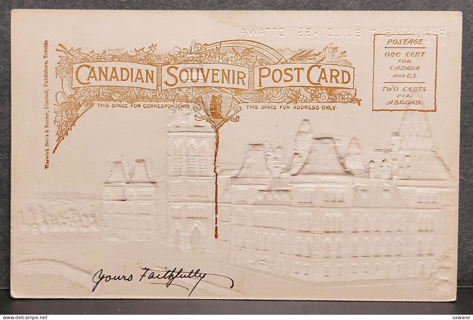 OTTAWA , PARLIAMENT BUILDINGS , CARTE EN RELIEF ,  LOT 430 - Ottawa