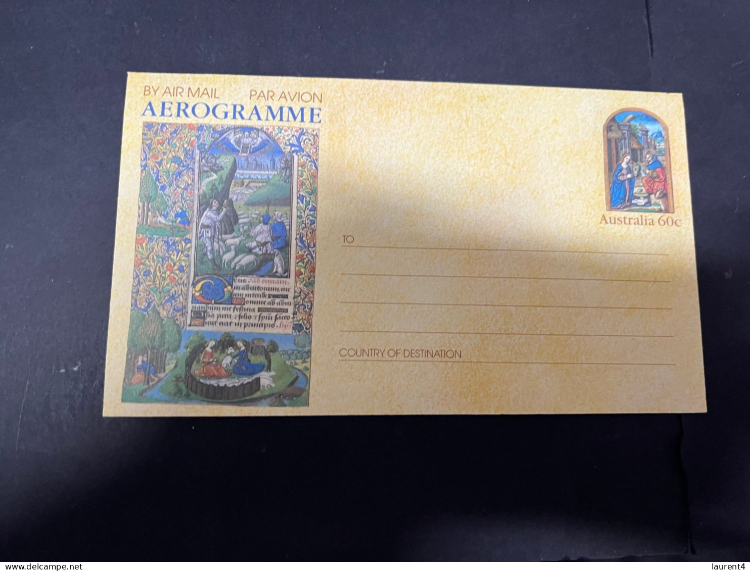 23-3-2024 (3 Y 49) Australia Aerogramme (Christmas  - 60 Cents) - Aérogrammes