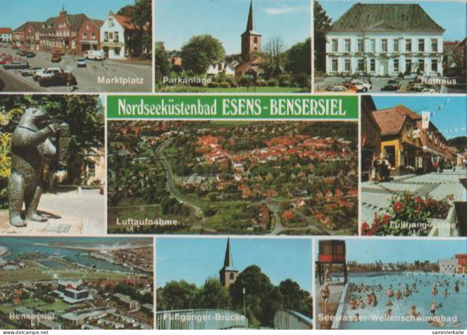 21460 - Esens-Bensersiel U.a. Marktplatz - 1991 - Esens