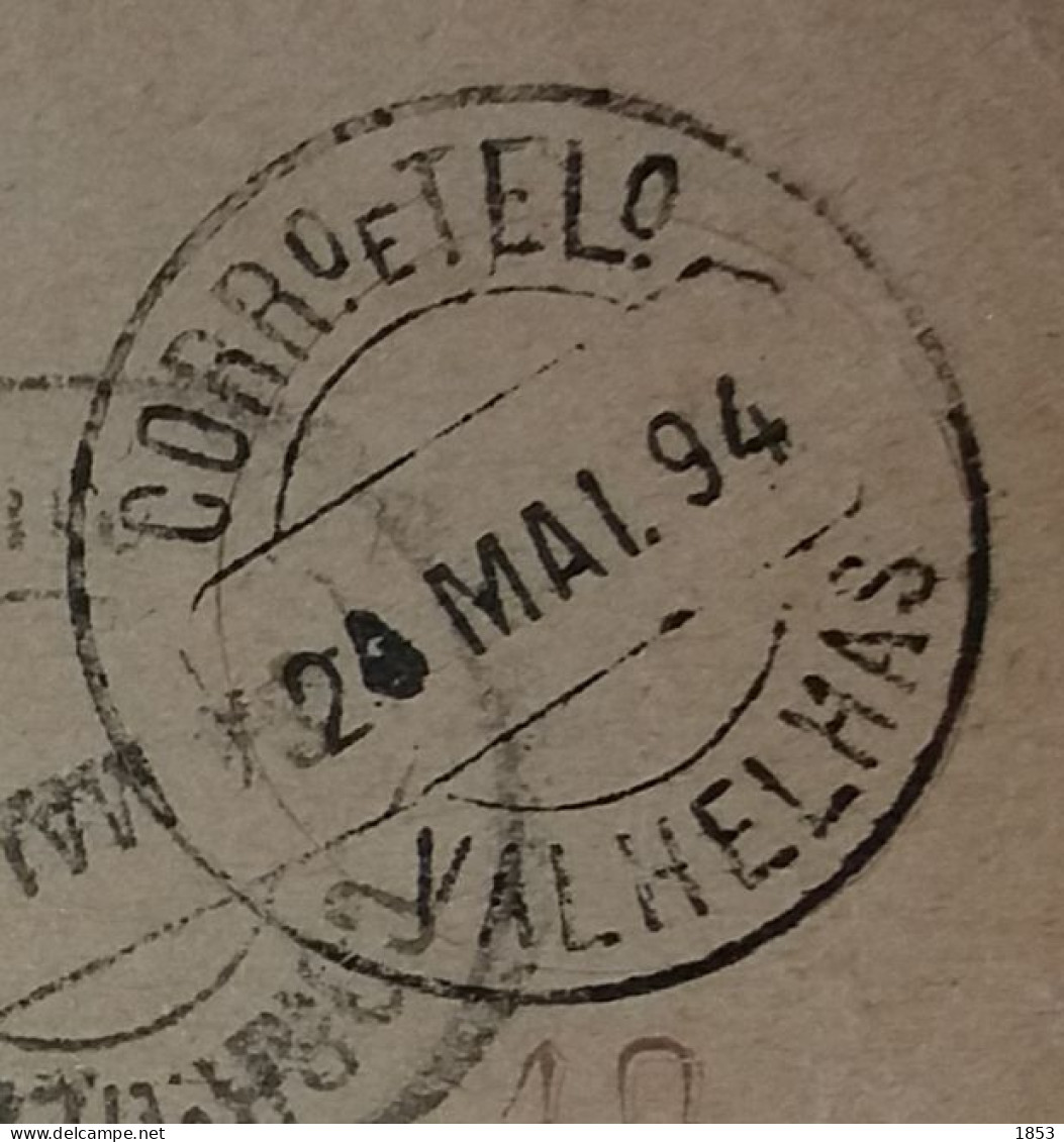 MARCOFILIA - VALHELHAS (GUARDA) - D. GORDON (APARTIR DE 1920) - Poststempel (Marcophilie)